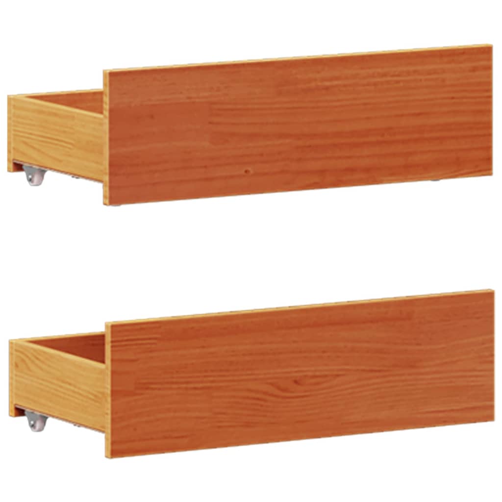 Bedframe zonder matras met hoofdbord hout wasbruin 120x200 cm Bedden & bedframes | Creëer jouw Trendy Thuis | Gratis bezorgd & Retour | Trendy.nl