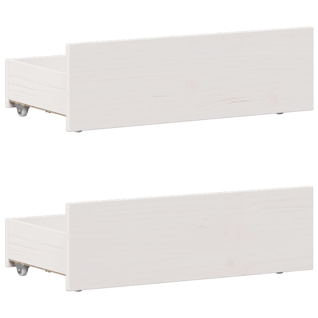 Bedframe met hoofdbord zonder matras grenenhout wit 90x190 cm Bedden & bedframes | Creëer jouw Trendy Thuis | Gratis bezorgd & Retour | Trendy.nl