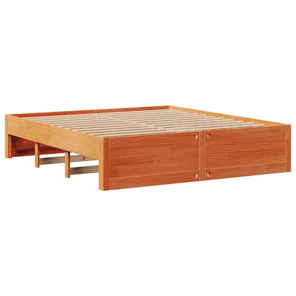 Bedframe zonder matras met lades grenenhout wasbruin 200x200 cm Bedden & bedframes | Creëer jouw Trendy Thuis | Gratis bezorgd & Retour | Trendy.nl