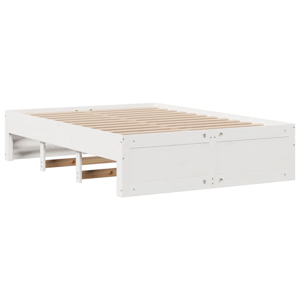 Bedframe zonder matras met lades grenenhout wit 160x200 cm Bedden & bedframes | Creëer jouw Trendy Thuis | Gratis bezorgd & Retour | Trendy.nl