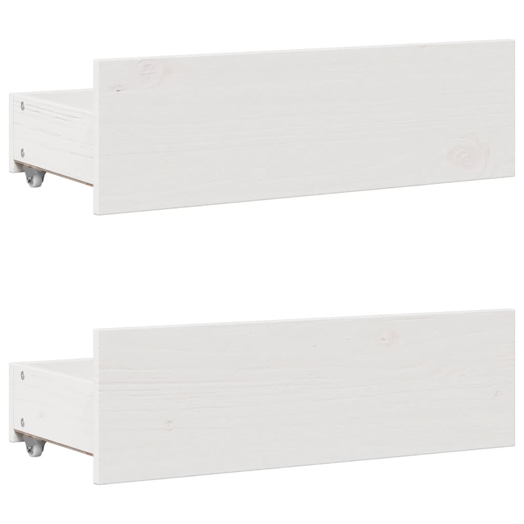 Bedframe zonder matras met lades grenenhout wit 160x200 cm Bedden & bedframes | Creëer jouw Trendy Thuis | Gratis bezorgd & Retour | Trendy.nl