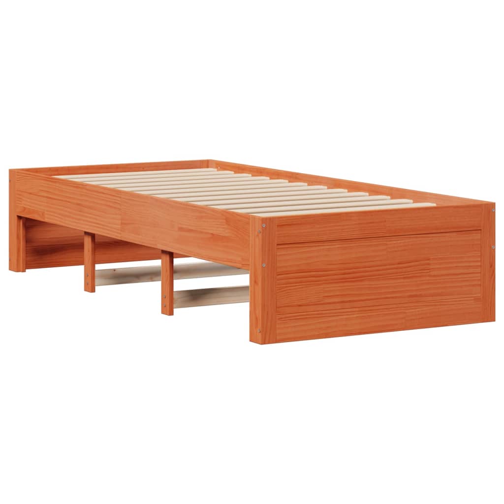 Bedframe zonder matras met lades grenenhout wasbruin 100x200 cm Bedden & bedframes | Creëer jouw Trendy Thuis | Gratis bezorgd & Retour | Trendy.nl