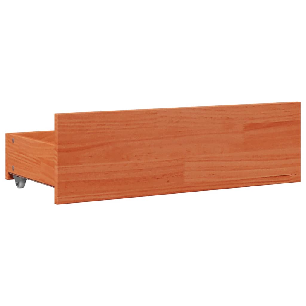 Bedframe zonder matras met lades grenenhout wasbruin 100x200 cm Bedden & bedframes | Creëer jouw Trendy Thuis | Gratis bezorgd & Retour | Trendy.nl