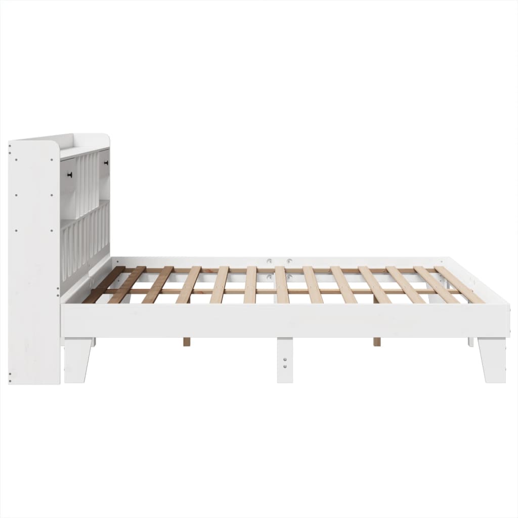 Bedframe zonder matras massief grenenhout wit 180x200 cm Bedden & bedframes | Creëer jouw Trendy Thuis | Gratis bezorgd & Retour | Trendy.nl