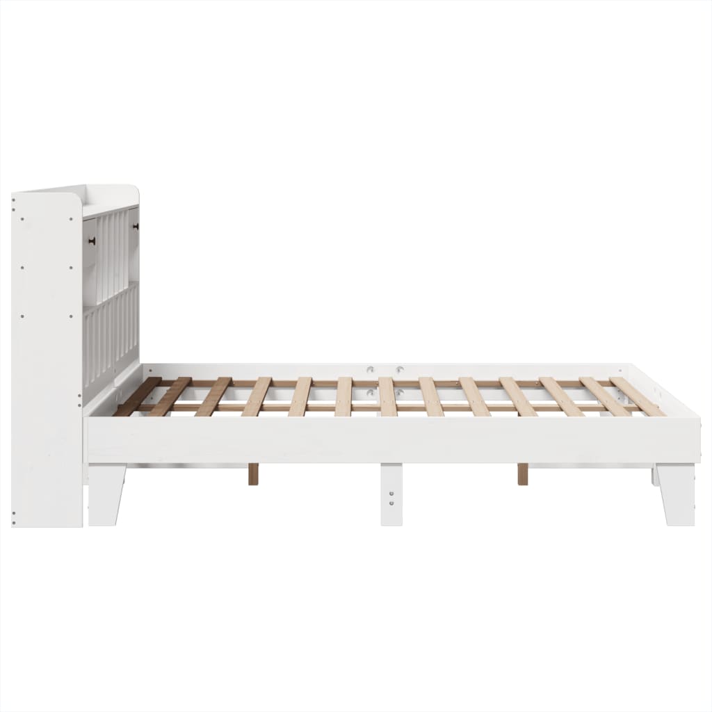 Bedframe zonder matras massief grenenhout wit 160x200 cm Bedden & bedframes | Creëer jouw Trendy Thuis | Gratis bezorgd & Retour | Trendy.nl