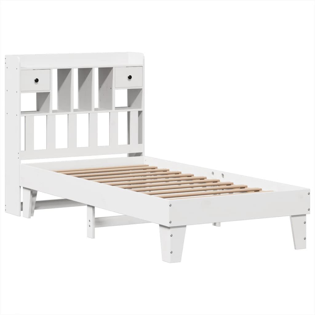 Bedframe zonder matras massief grenenhout wit 90x190 cm Bedden & bedframes | Creëer jouw Trendy Thuis | Gratis bezorgd & Retour | Trendy.nl