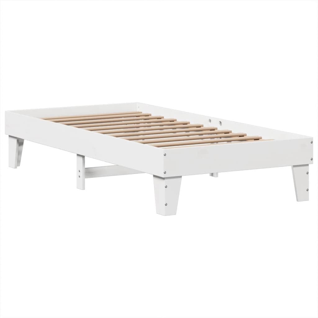 Bedframe zonder matras massief grenenhout wit 90x190 cm Bedden & bedframes | Creëer jouw Trendy Thuis | Gratis bezorgd & Retour | Trendy.nl