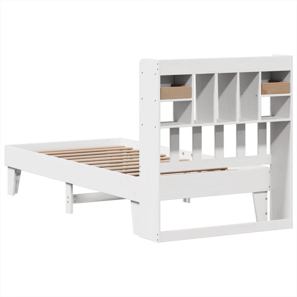 Bedframe zonder matras massief grenenhout wit 90x190 cm Bedden & bedframes | Creëer jouw Trendy Thuis | Gratis bezorgd & Retour | Trendy.nl