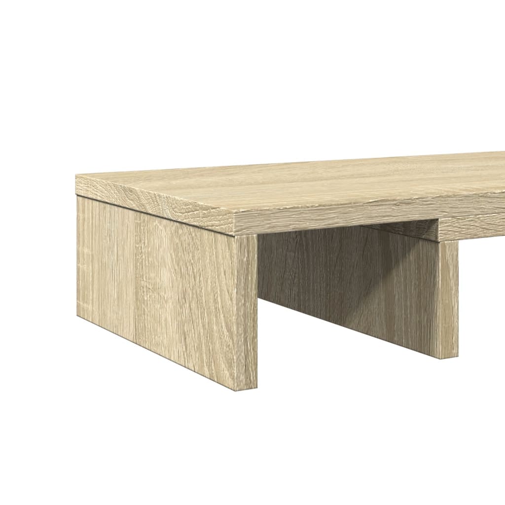 Monitorstandaard verstelbaar 60x24x10,5 cm hout sonoma eiken Computerverhogers en -standaards | Creëer jouw Trendy Thuis | Gratis bezorgd & Retour | Trendy.nl