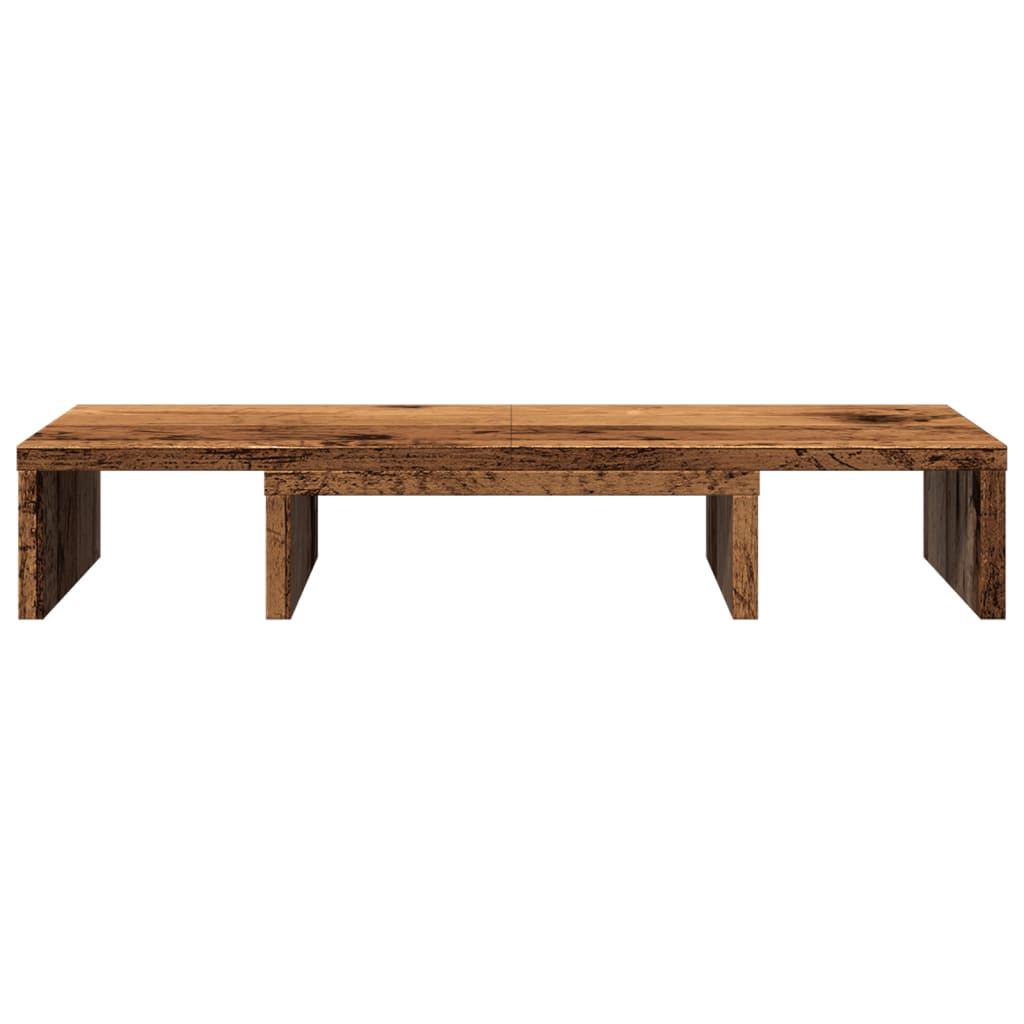 Monitorstandaard verstelbaar 60x24x10,5 cm hout oud houtkleurig Computerverhogers en -standaards | Creëer jouw Trendy Thuis | Gratis bezorgd & Retour | Trendy.nl