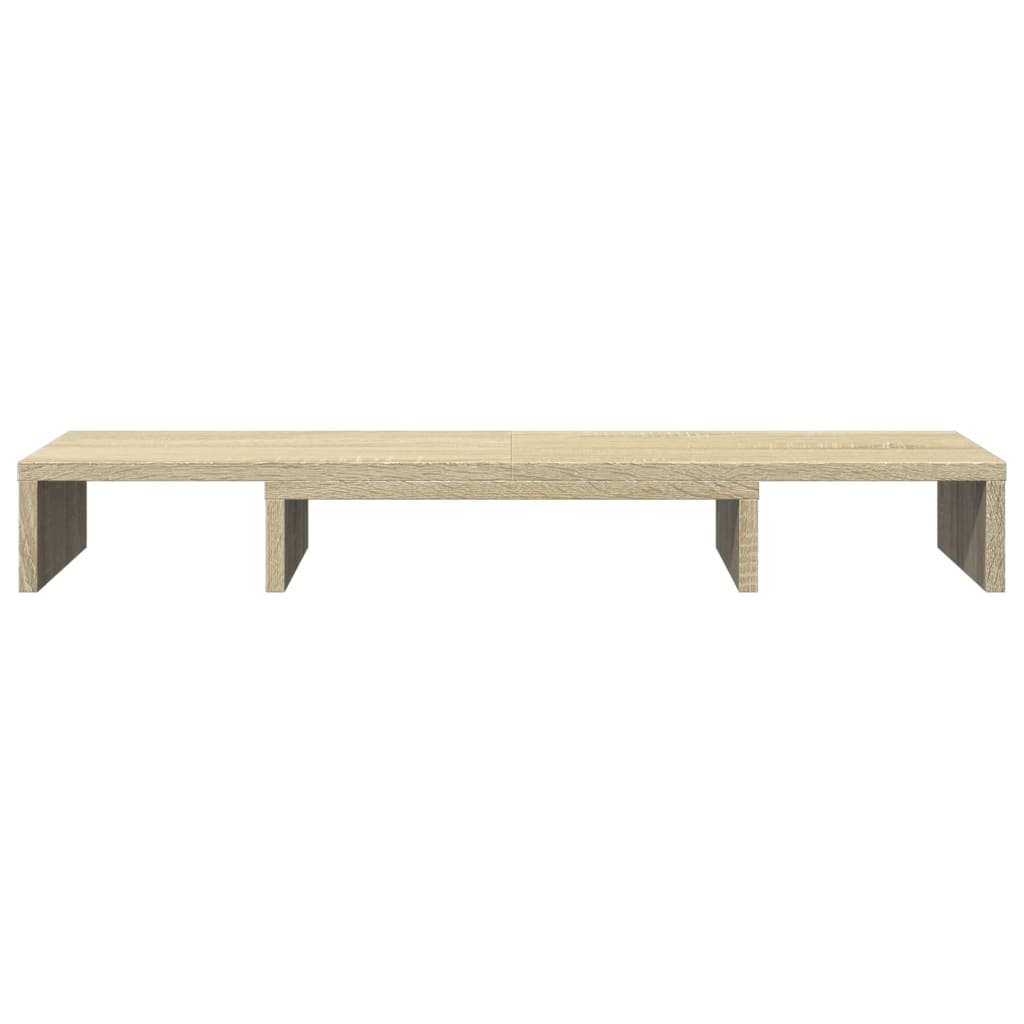 Monitorstandaard verstelbaar 80x24x10,5 cm hout sonoma eiken Computerverhogers en -standaards | Creëer jouw Trendy Thuis | Gratis bezorgd & Retour | Trendy.nl