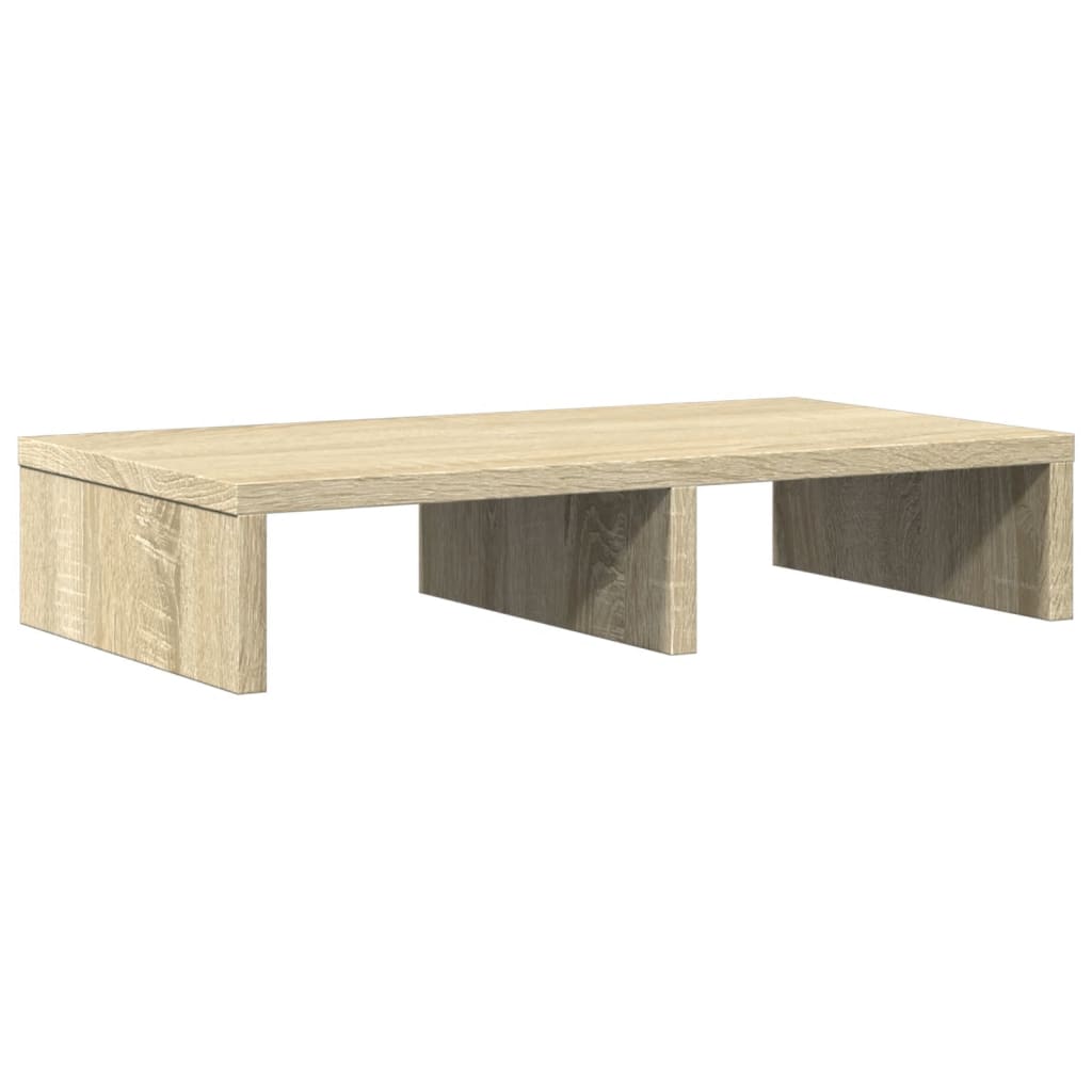 Monitorstandaard 50x27x10 cm bewerkt hout sonoma eikenkleurig Computerverhogers en -standaards | Creëer jouw Trendy Thuis | Gratis bezorgd & Retour | Trendy.nl