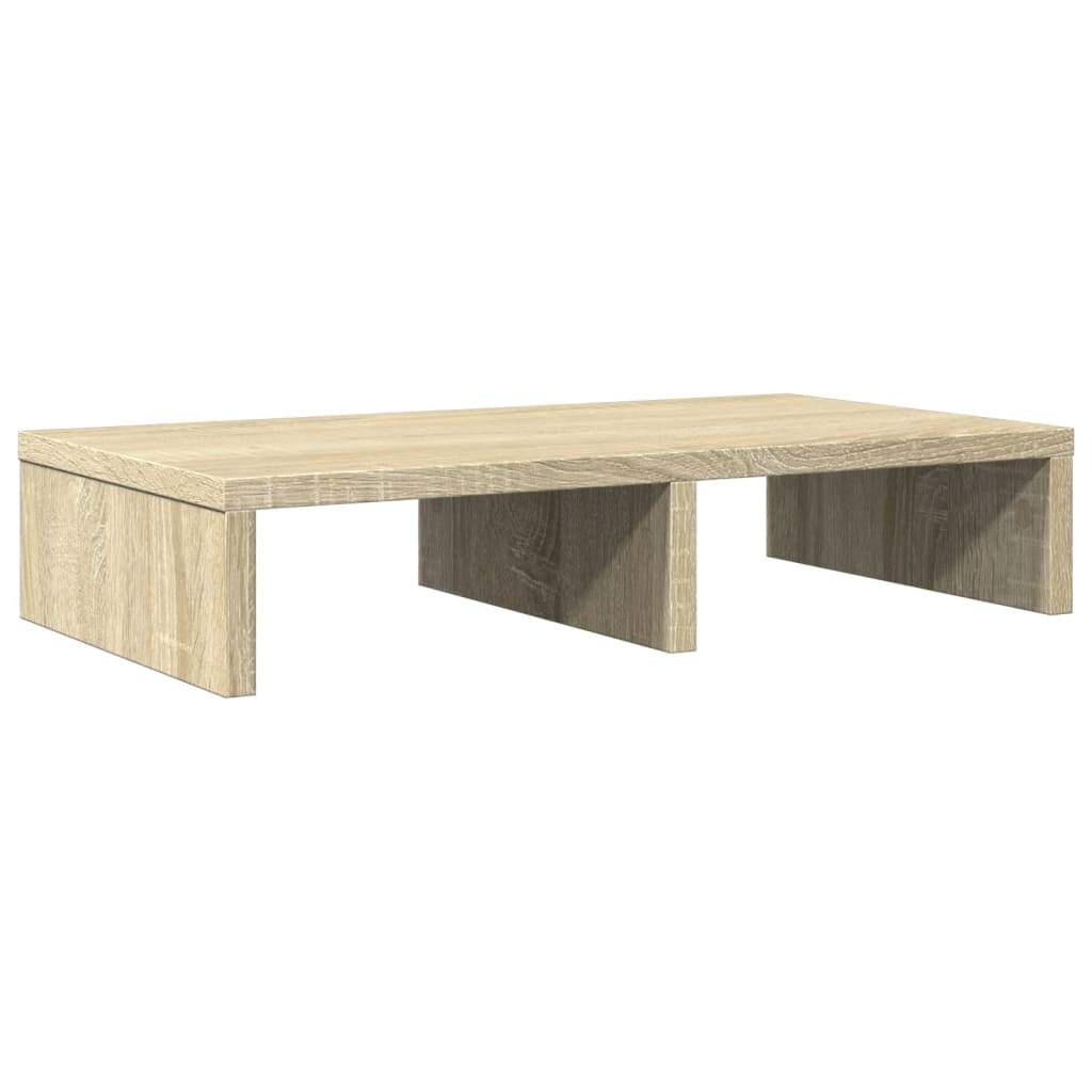 Monitorstandaard 50x27x10 cm bewerkt hout sonoma eikenkleurig Computerverhogers en -standaards | Creëer jouw Trendy Thuis | Gratis bezorgd & Retour | Trendy.nl