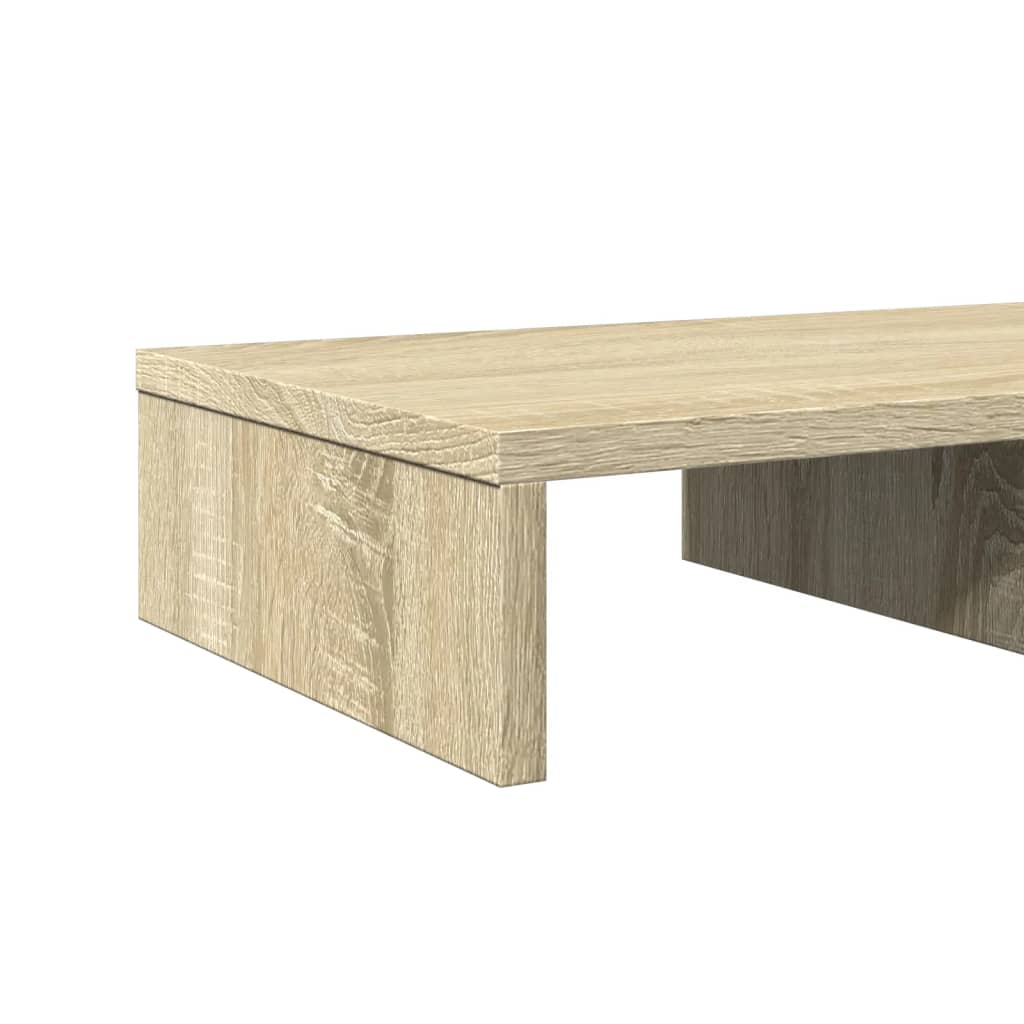 Monitorstandaard 50x27x10 cm bewerkt hout sonoma eikenkleurig Computerverhogers en -standaards | Creëer jouw Trendy Thuis | Gratis bezorgd & Retour | Trendy.nl