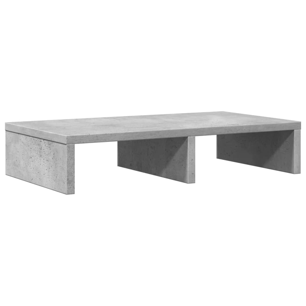 Monitorstandaard 50x27x10 cm bewerkt hout betongrijs Computerverhogers en -standaards | Creëer jouw Trendy Thuis | Gratis bezorgd & Retour | Trendy.nl