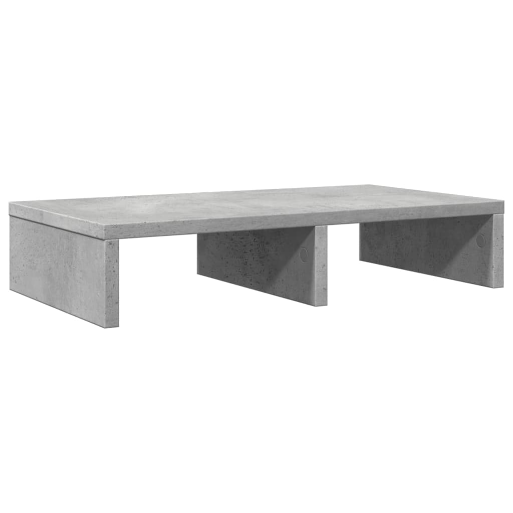 Monitorstandaard 50x27x10 cm bewerkt hout betongrijs Computerverhogers en -standaards | Creëer jouw Trendy Thuis | Gratis bezorgd & Retour | Trendy.nl