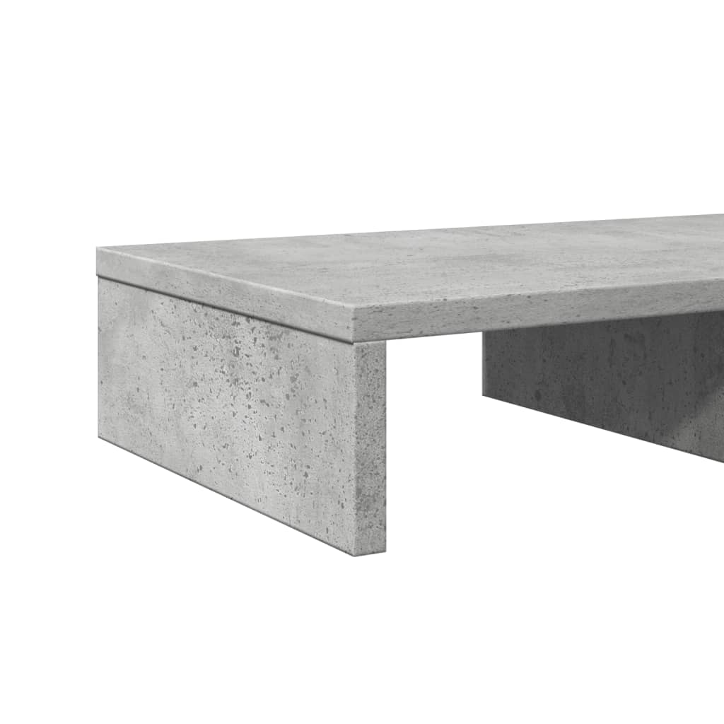 Monitorstandaard 50x27x10 cm bewerkt hout betongrijs Computerverhogers en -standaards | Creëer jouw Trendy Thuis | Gratis bezorgd & Retour | Trendy.nl