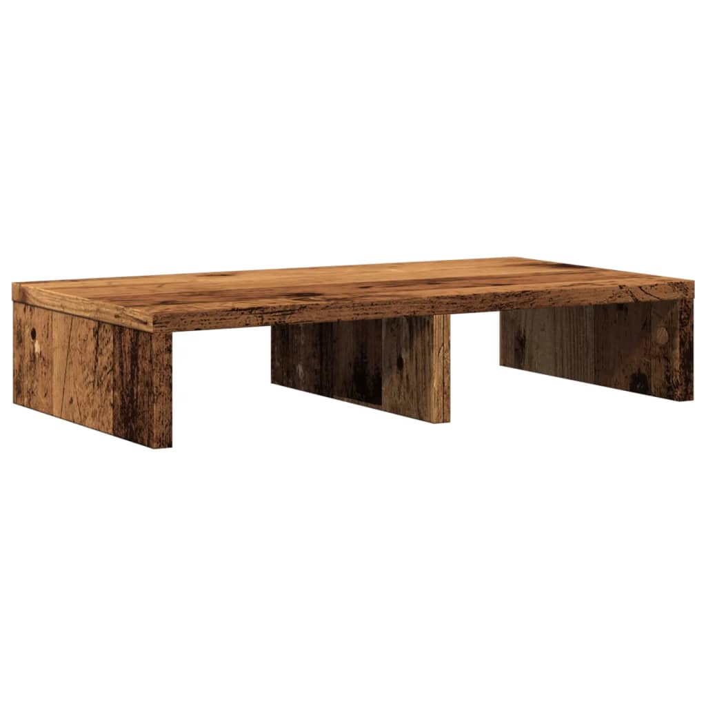 Monitorstandaard 50x27x10 cm bewerkt hout oud houtkleurig Computerverhogers en -standaards | Creëer jouw Trendy Thuis | Gratis bezorgd & Retour | Trendy.nl