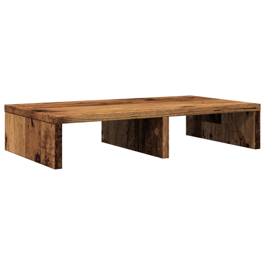 Monitorstandaard 50x27x10 cm bewerkt hout oud houtkleurig Computerverhogers en -standaards | Creëer jouw Trendy Thuis | Gratis bezorgd & Retour | Trendy.nl