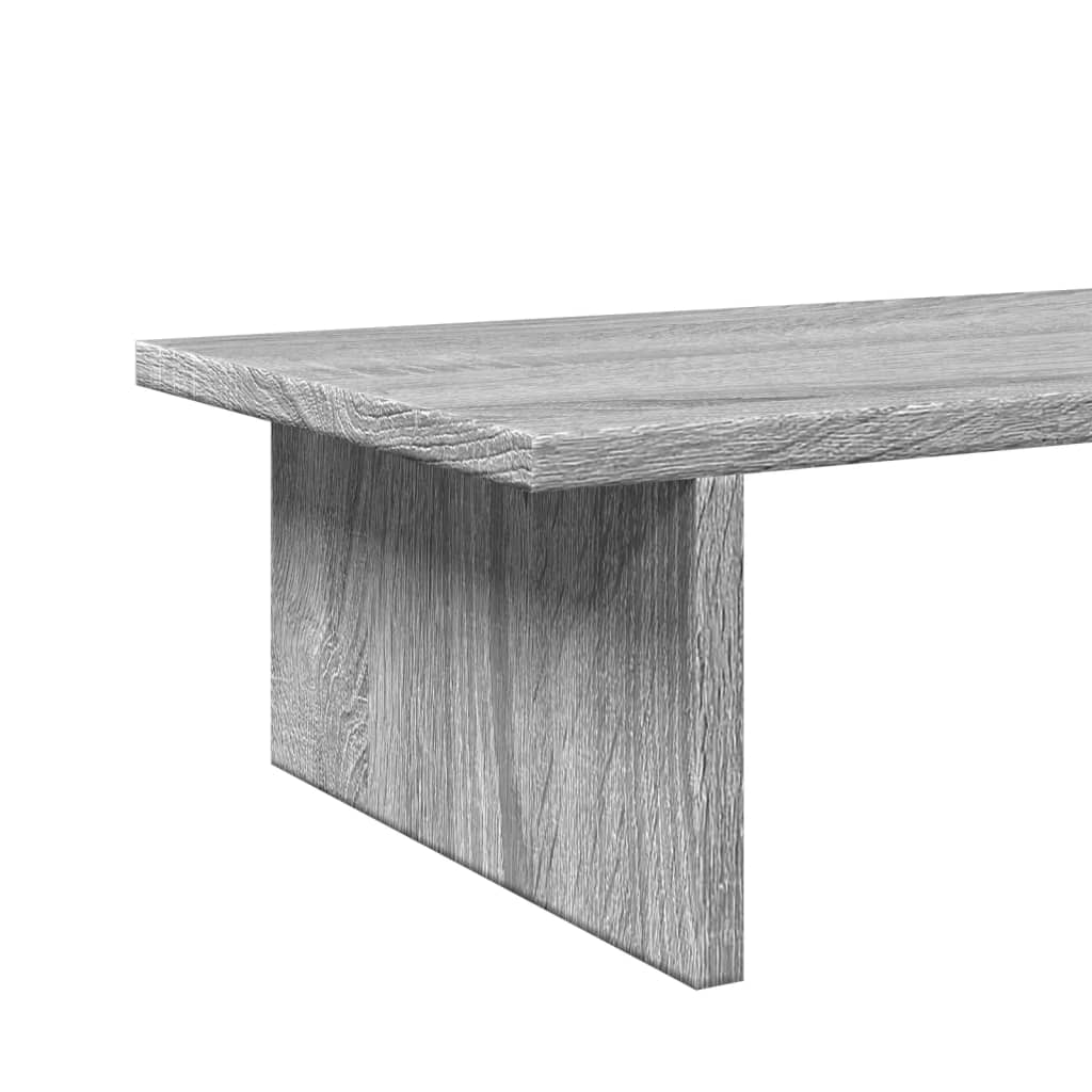 Monitorstandaard 50x27x15 cm bewerkt hout grijs sonoma eiken