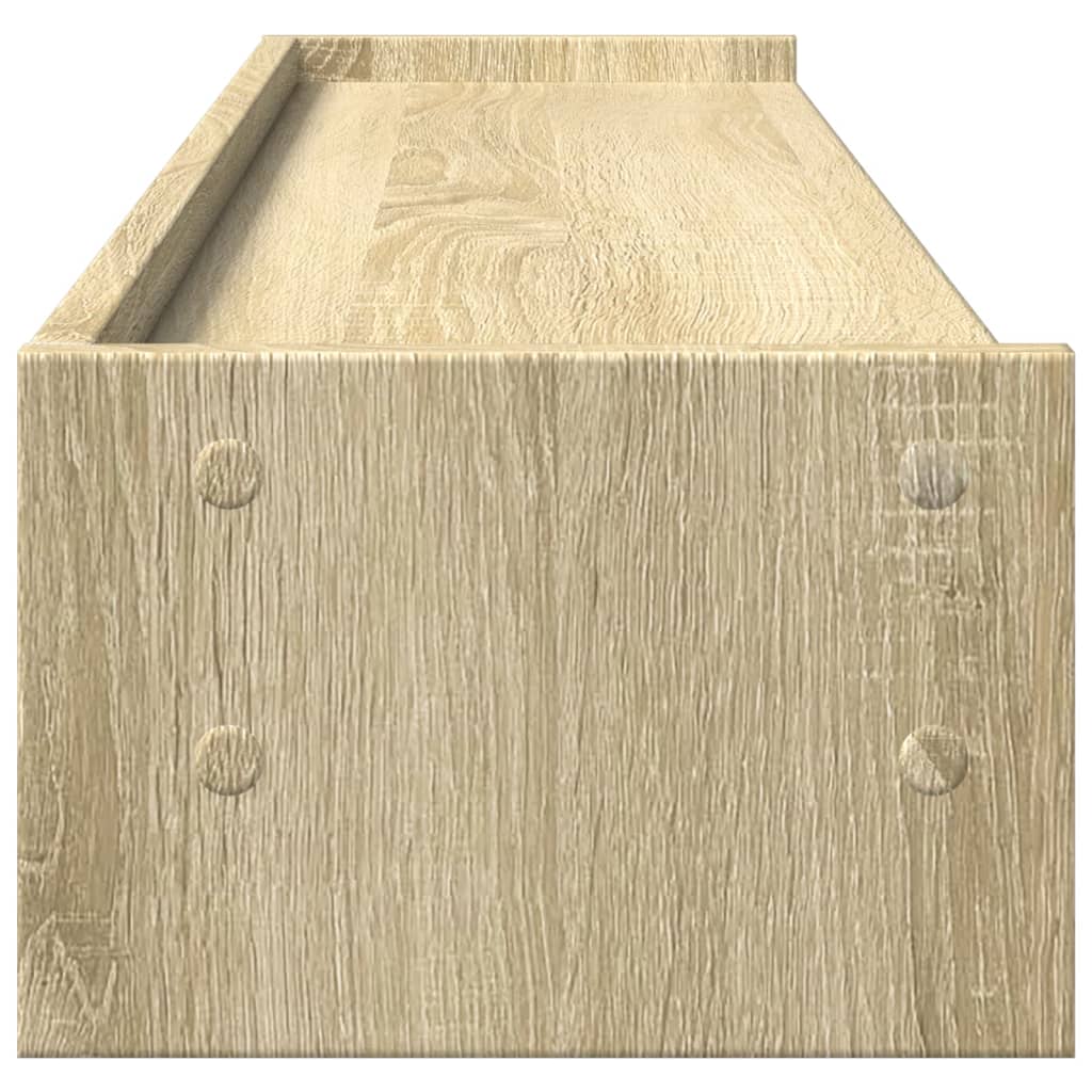 Monitorstandaard 100x24x16 cm bewerkt hout sonoma eikenkleurig Computerverhogers en -standaards | Creëer jouw Trendy Thuis | Gratis bezorgd & Retour | Trendy.nl