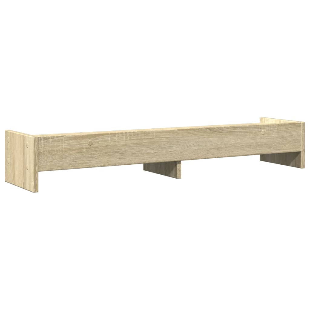 Monitorstandaard 100x24x16 cm bewerkt hout sonoma eikenkleurig Computerverhogers en -standaards | Creëer jouw Trendy Thuis | Gratis bezorgd & Retour | Trendy.nl