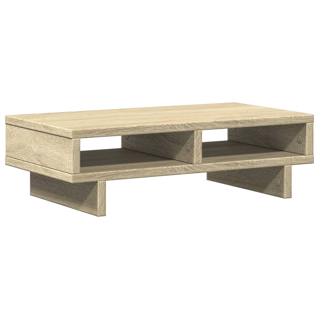 Monitorstandaard 50x27x15 cm bewerkt hout sonoma eikenkleurig Computerverhogers en -standaards | Creëer jouw Trendy Thuis | Gratis bezorgd & Retour | Trendy.nl