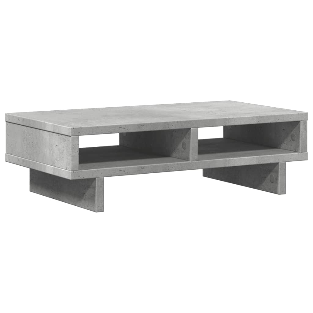 Monitorstandaard 50x27x15 cm bewerkt hout betongrijs Computerverhogers en -standaards | Creëer jouw Trendy Thuis | Gratis bezorgd & Retour | Trendy.nl