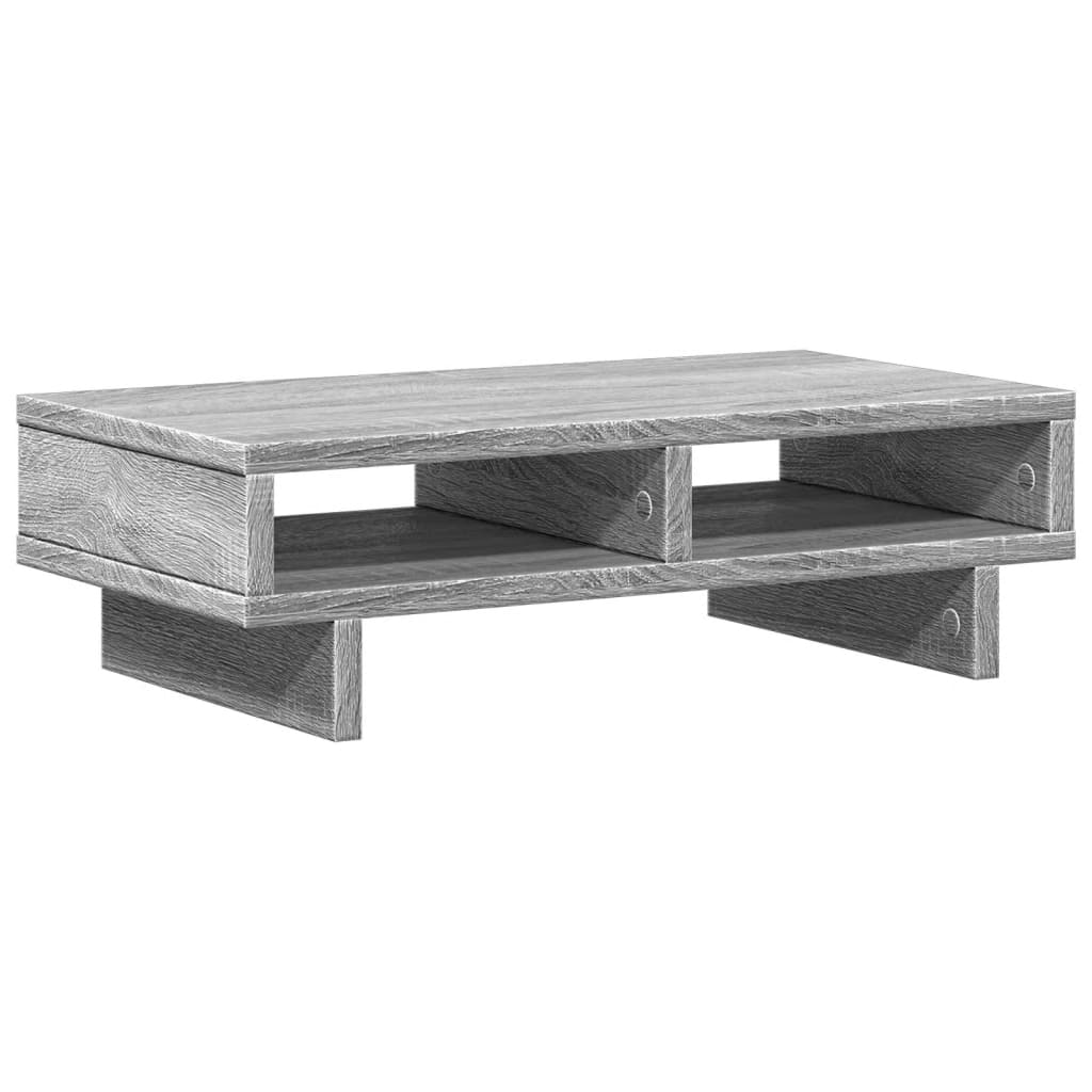 Monitorstandaard 50x27x15 cm bewerkt hout grijs sonoma eiken Computerverhogers en -standaards | Creëer jouw Trendy Thuis | Gratis bezorgd & Retour | Trendy.nl