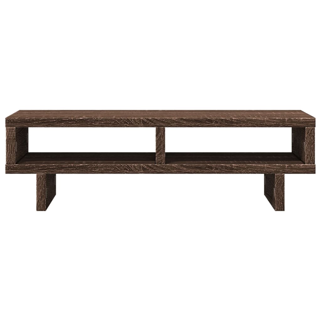 Monitorstandaard 50x27x15 cm bewerkt hout bruin eikenkleurig Computerverhogers en -standaards | Creëer jouw Trendy Thuis | Gratis bezorgd & Retour | Trendy.nl