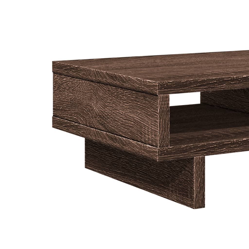 Monitorstandaard 50x27x15 cm bewerkt hout bruin eikenkleurig Computerverhogers en -standaards | Creëer jouw Trendy Thuis | Gratis bezorgd & Retour | Trendy.nl