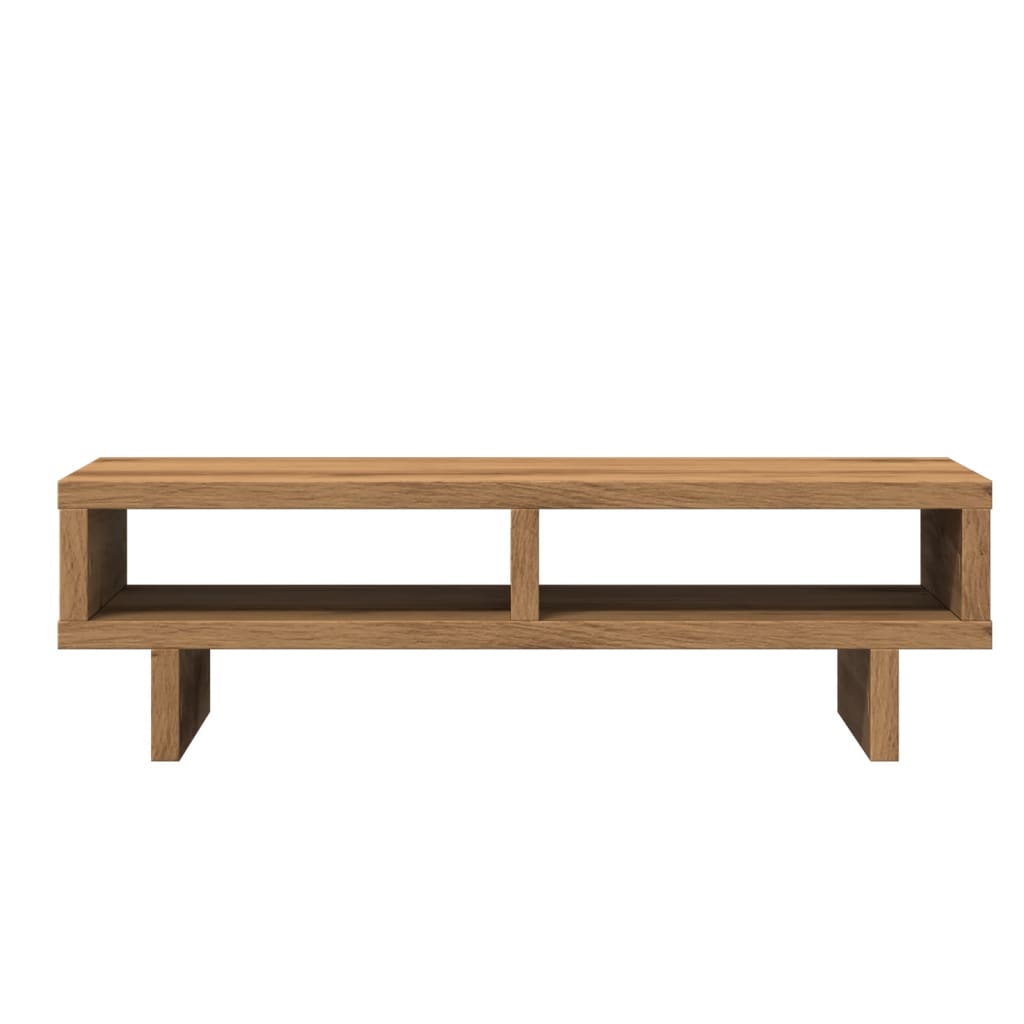 Monitorstandaard 50x27x15 cm bewerkt hout artisanaal eikenkleur Computerverhogers en -standaards | Creëer jouw Trendy Thuis | Gratis bezorgd & Retour | Trendy.nl