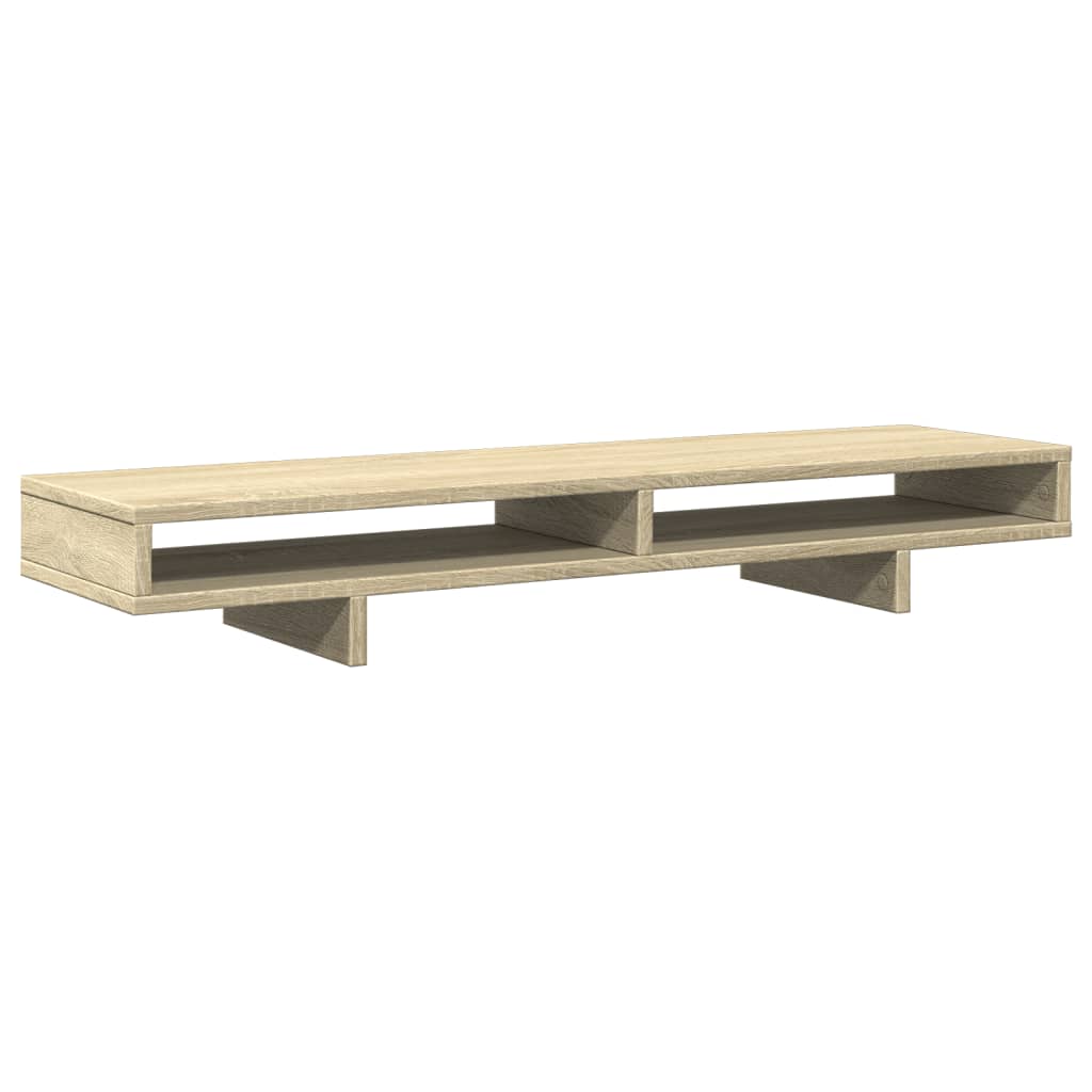 Monitorstandaard 100x27x15 cm bewerkt hout sonoma eikenkleurig Computerverhogers en -standaards | Creëer jouw Trendy Thuis | Gratis bezorgd & Retour | Trendy.nl