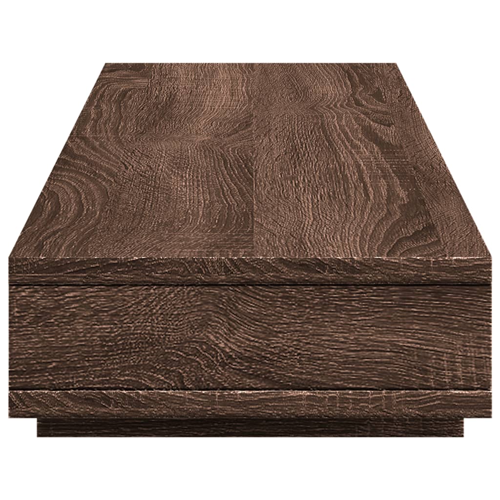 Monitorstandaard 100x27x15 cm bewerkt hout bruin eikenkleurig Computerverhogers en -standaards | Creëer jouw Trendy Thuis | Gratis bezorgd & Retour | Trendy.nl