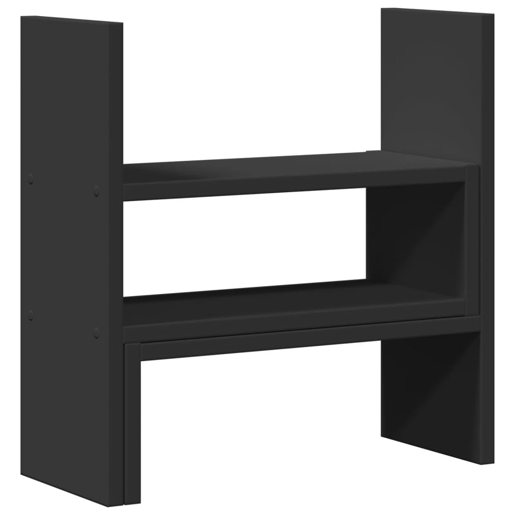 Bureau organiser 40x17x41 cm bewerkt hout zwart Computerverhogers en -standaards | Creëer jouw Trendy Thuis | Gratis bezorgd & Retour | Trendy.nl