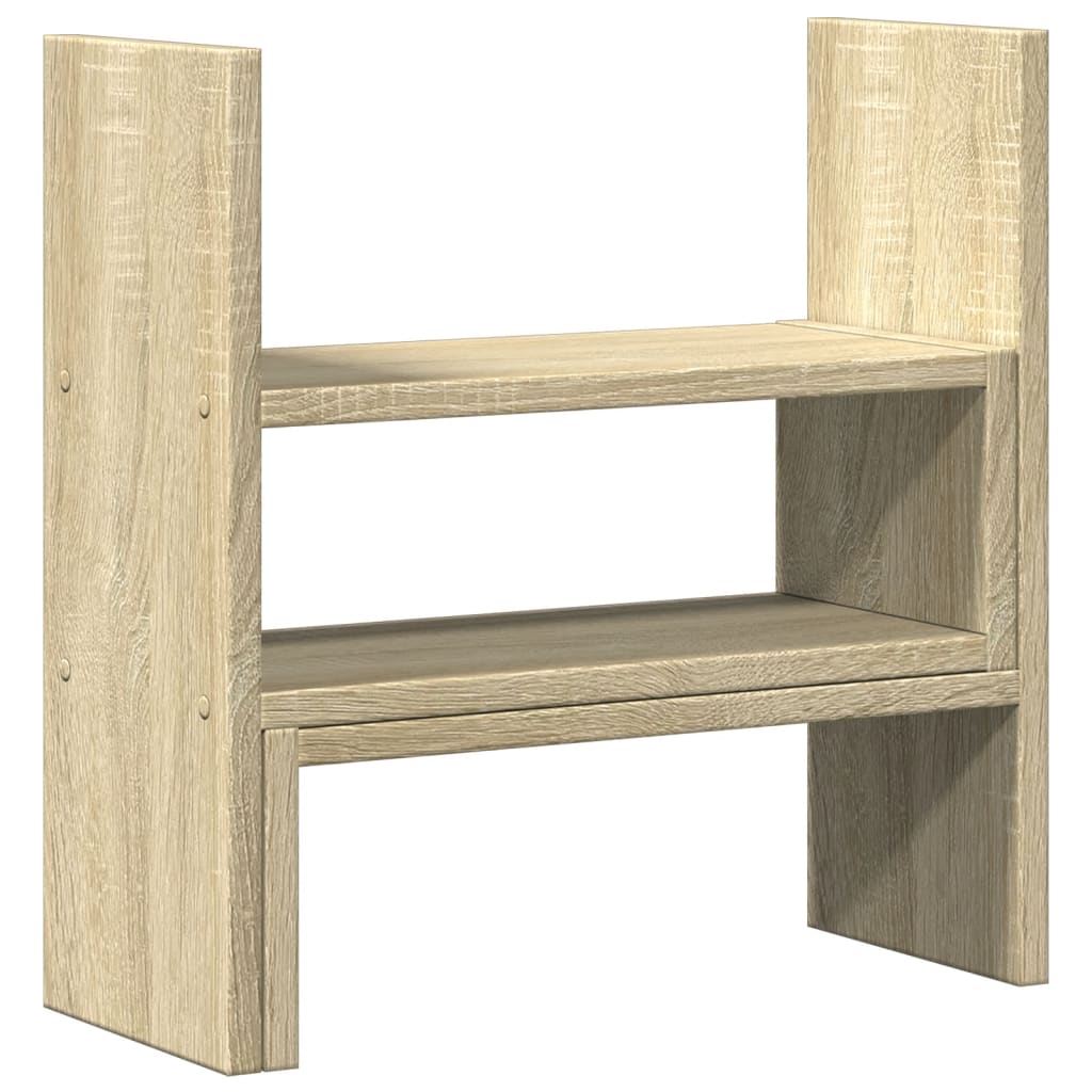 Bureau organiser 40x17x41 cm bewerkt hout sonoma eikenkleurig Computerverhogers en -standaards | Creëer jouw Trendy Thuis | Gratis bezorgd & Retour | Trendy.nl