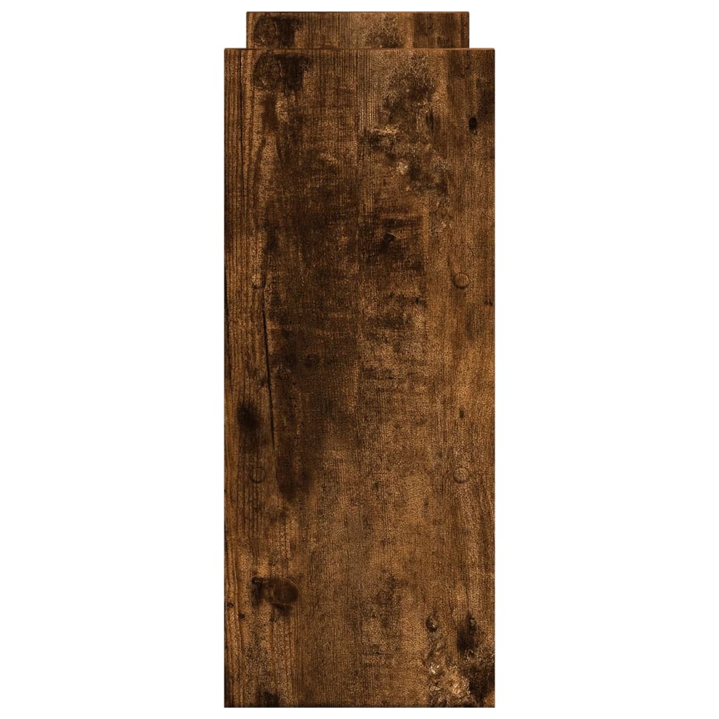 Bureau organiser 40x17x41 cm bewerkt hout gerookt eikenkleur Computerverhogers en -standaards | Creëer jouw Trendy Thuis | Gratis bezorgd & Retour | Trendy.nl