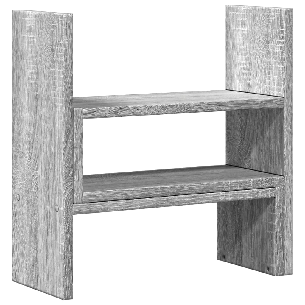 Bureau organiser 40x17x41 cm bewerkt hout grijs sonoma eiken Computerverhogers en -standaards | Creëer jouw Trendy Thuis | Gratis bezorgd & Retour | Trendy.nl