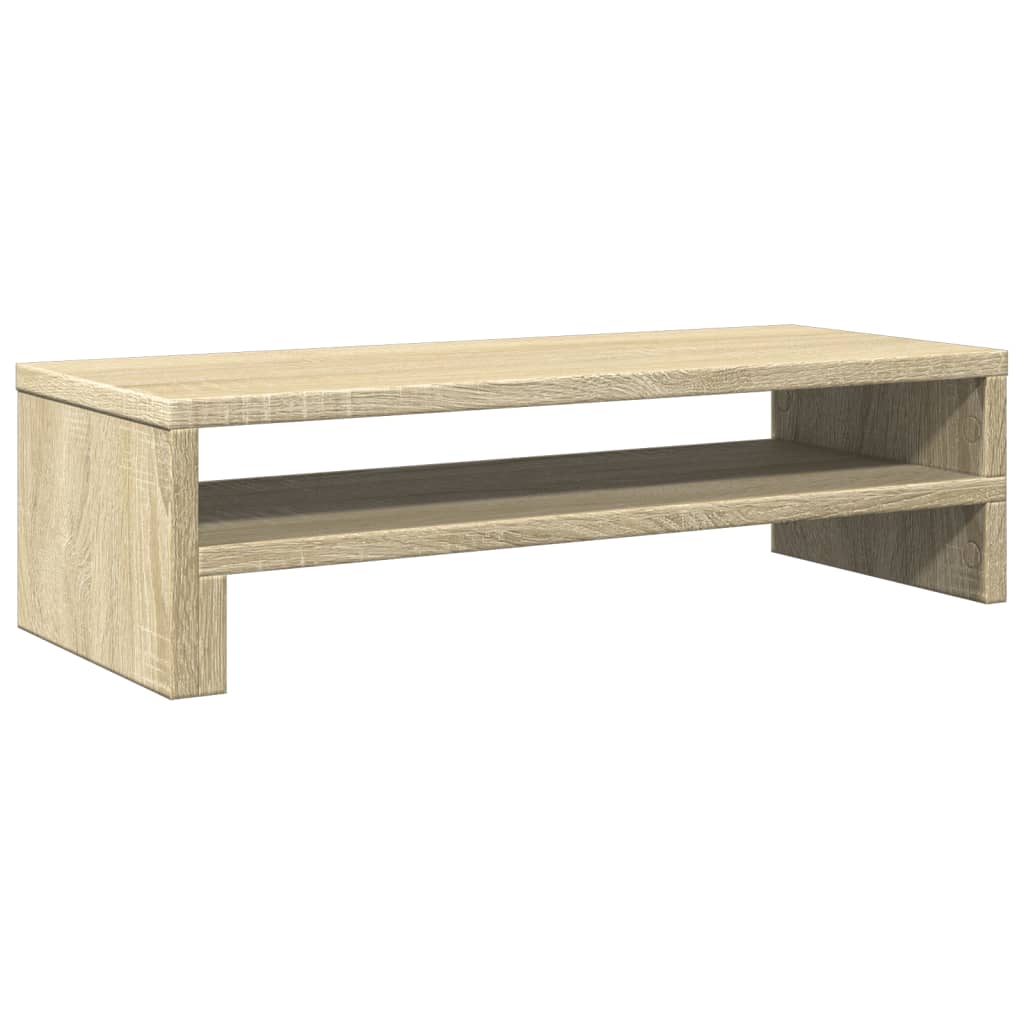 Monitorstandaard 54x22x15 cm bewerkt hout sonoma eikenkleurig Computerverhogers en -standaards | Creëer jouw Trendy Thuis | Gratis bezorgd & Retour | Trendy.nl