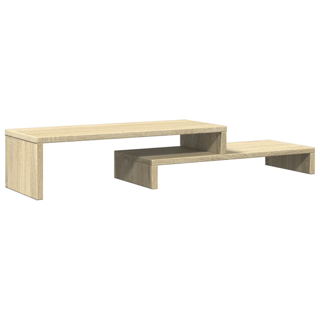 Monitorstandaard 54x22x15 cm bewerkt hout sonoma eikenkleurig Computerverhogers en -standaards | Creëer jouw Trendy Thuis | Gratis bezorgd & Retour | Trendy.nl