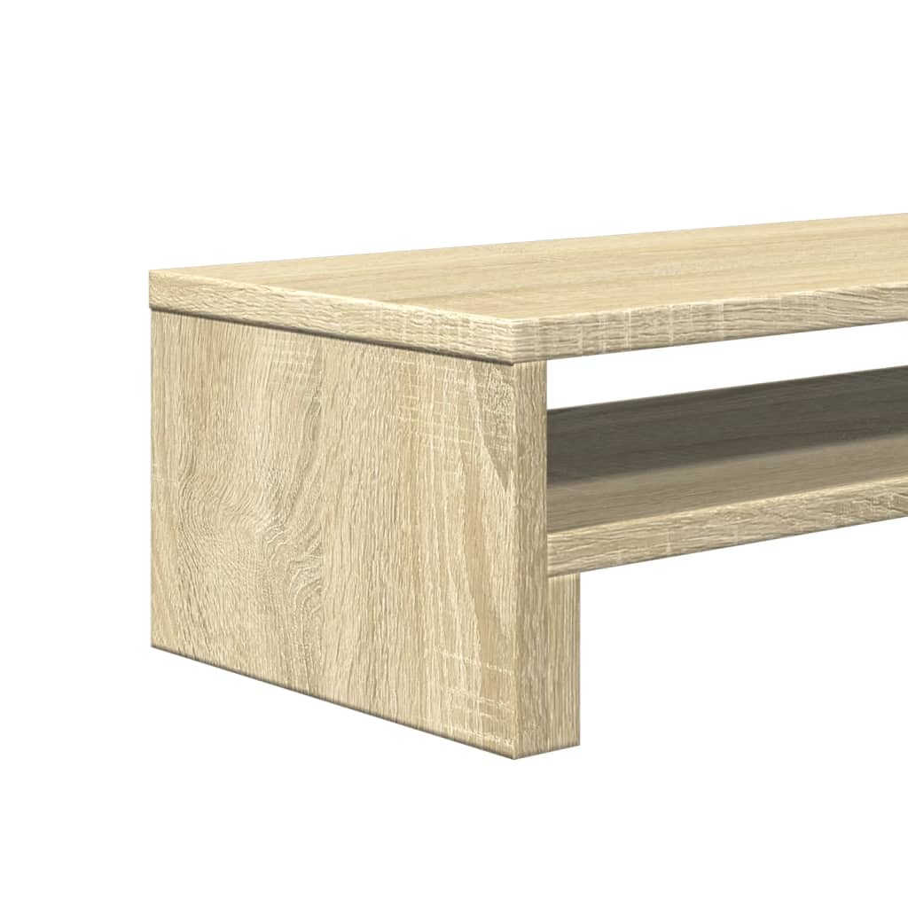 Monitorstandaard 54x22x15 cm bewerkt hout sonoma eikenkleurig Computerverhogers en -standaards | Creëer jouw Trendy Thuis | Gratis bezorgd & Retour | Trendy.nl