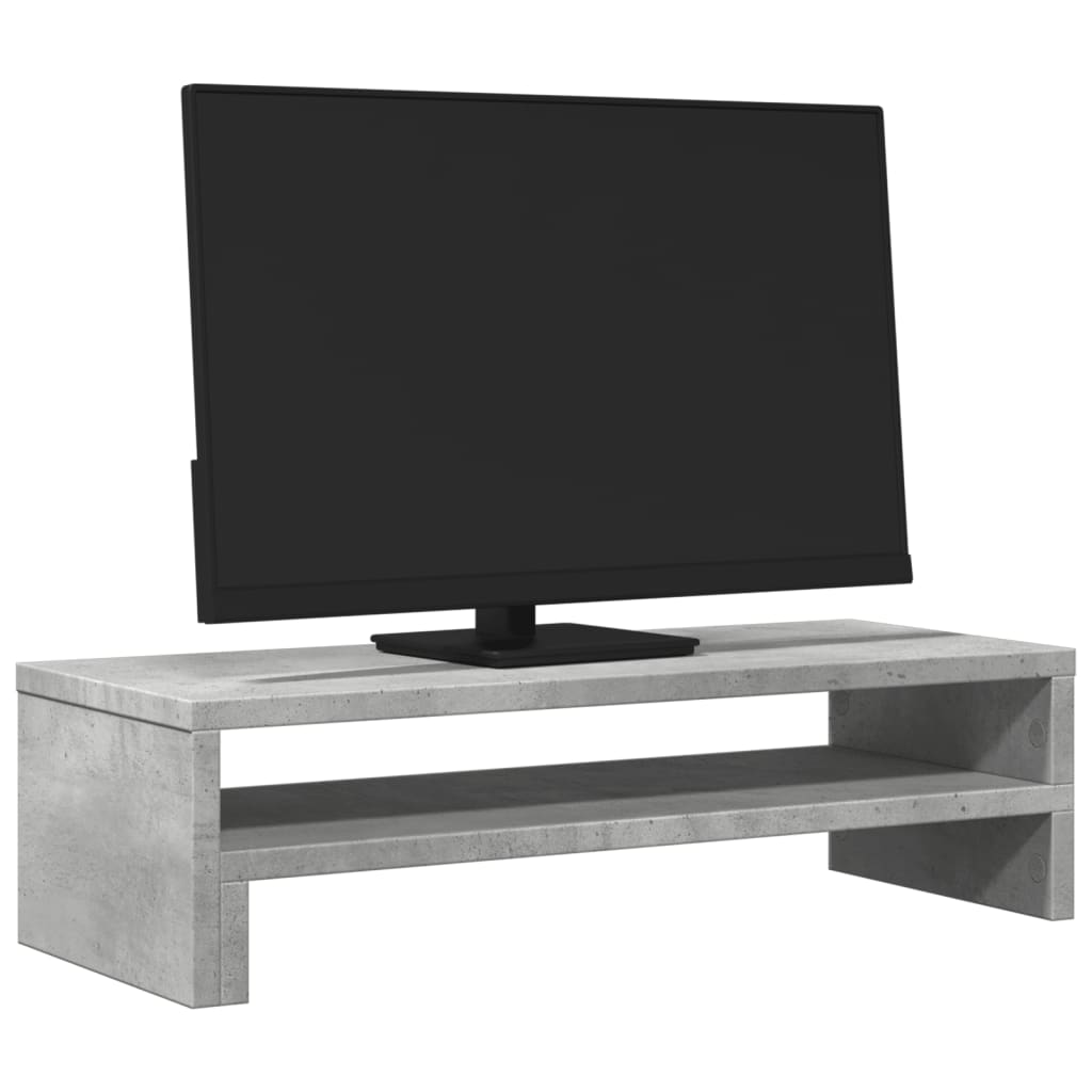 Monitorstandaard 54x22x15 cm bewerkt hout betongrijs Computerverhogers en -standaards | Creëer jouw Trendy Thuis | Gratis bezorgd & Retour | Trendy.nl