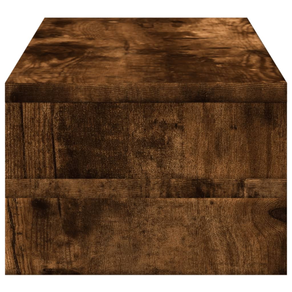 Monitorstandaard 54x22x15 cm bewerkt hout gerookt eikenkleurig Computerverhogers en -standaards | Creëer jouw Trendy Thuis | Gratis bezorgd & Retour | Trendy.nl