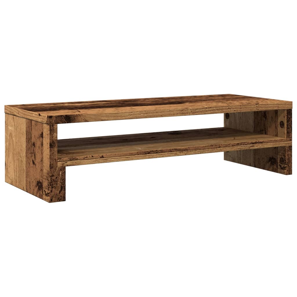 Monitorstandaard 54x22x15 cm bewerkt hout oud houtkleurig Computerverhogers en -standaards | Creëer jouw Trendy Thuis | Gratis bezorgd & Retour | Trendy.nl