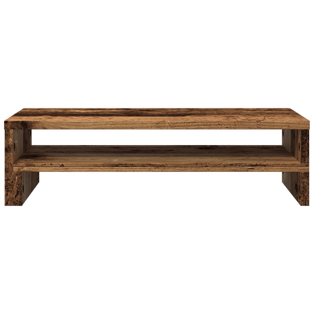 Monitorstandaard 54x22x15 cm bewerkt hout oud houtkleurig Computerverhogers en -standaards | Creëer jouw Trendy Thuis | Gratis bezorgd & Retour | Trendy.nl