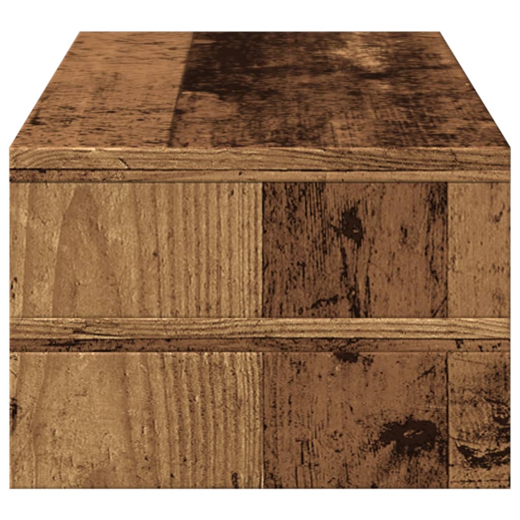 Monitorstandaard 54x22x15 cm bewerkt hout oud houtkleurig Computerverhogers en -standaards | Creëer jouw Trendy Thuis | Gratis bezorgd & Retour | Trendy.nl