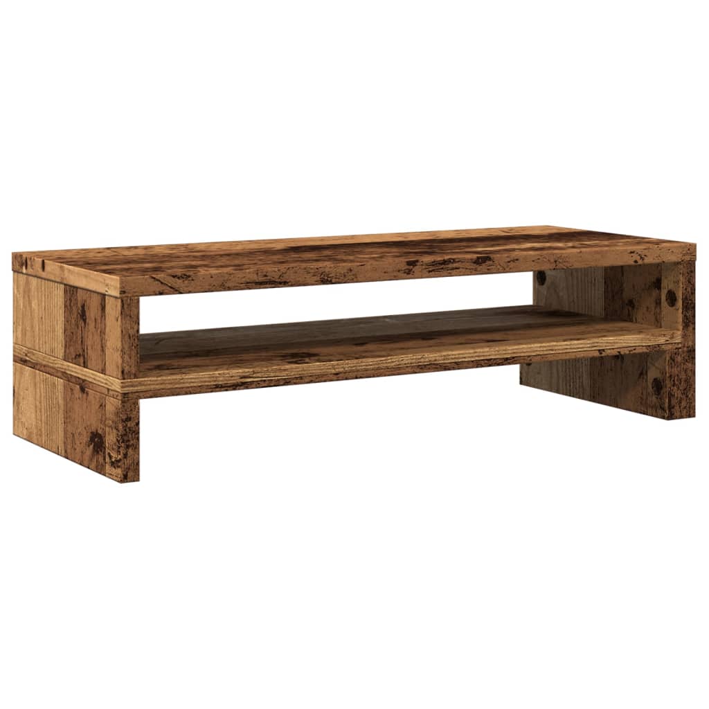 Monitorstandaard 54x22x15 cm bewerkt hout oud houtkleurig Computerverhogers en -standaards | Creëer jouw Trendy Thuis | Gratis bezorgd & Retour | Trendy.nl