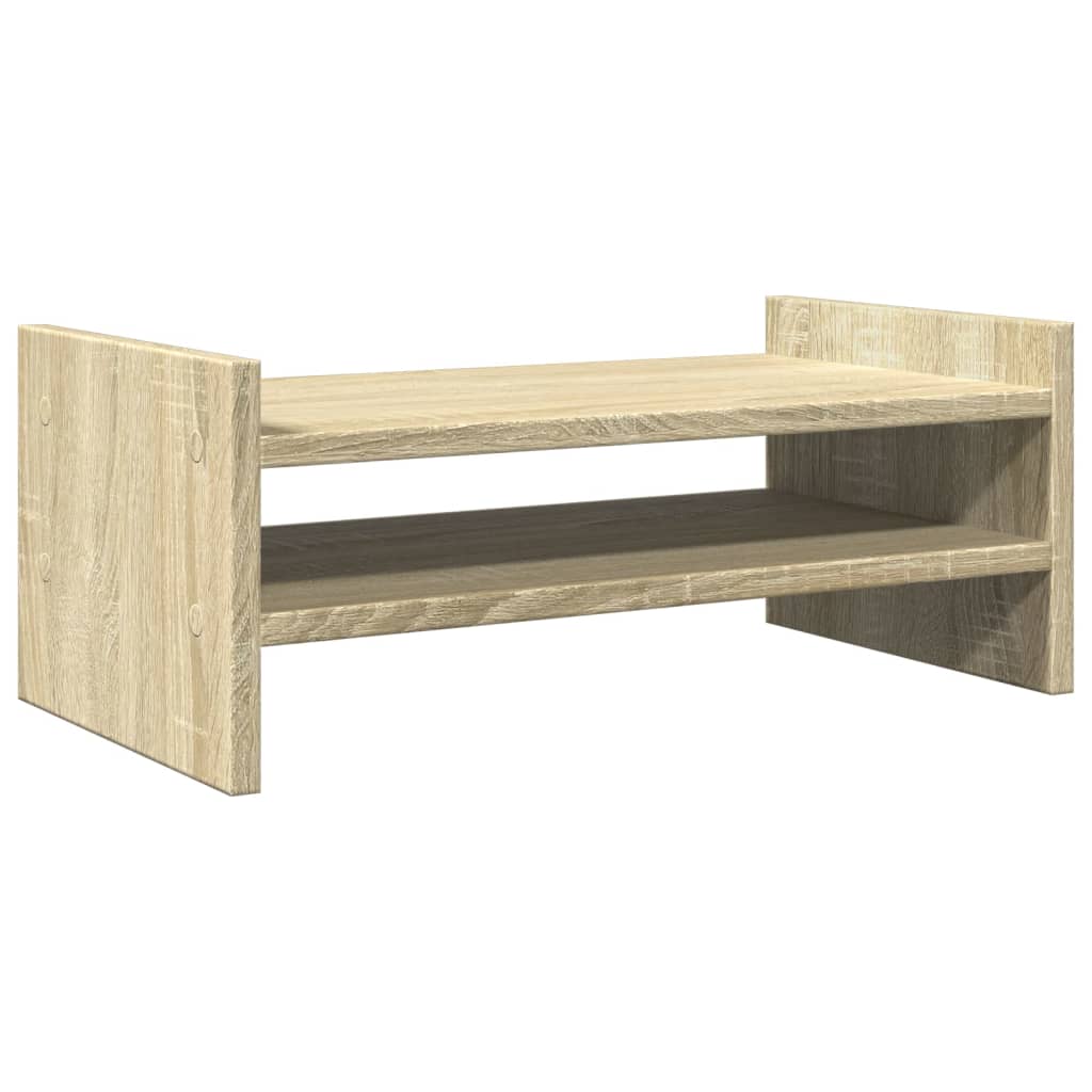 Monitorstandaard 50x27x20 cm bewerkt hout sonoma eikenkleurig Computerverhogers en -standaards | Creëer jouw Trendy Thuis | Gratis bezorgd & Retour | Trendy.nl