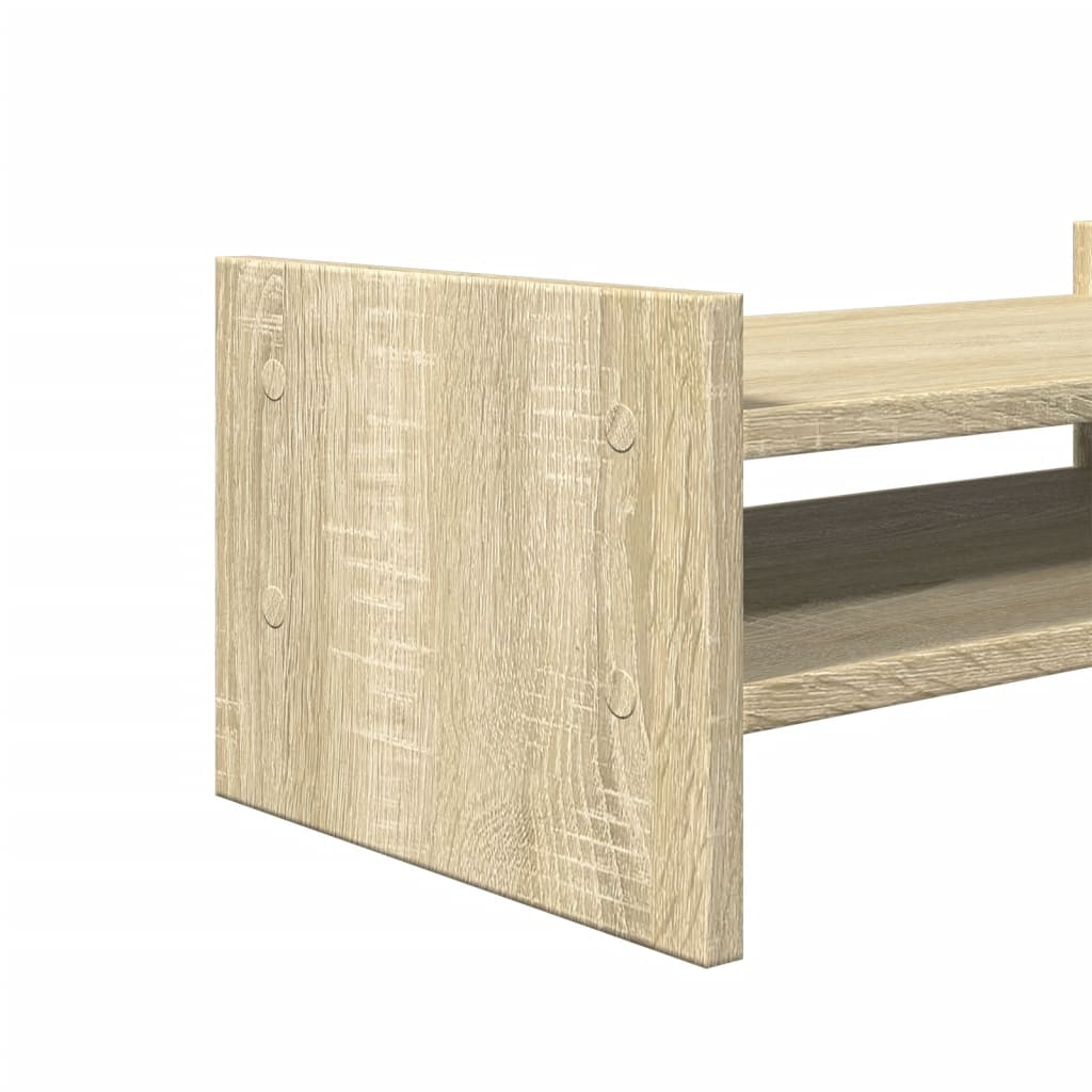 Monitorstandaard 50x27x20 cm bewerkt hout sonoma eikenkleurig Computerverhogers en -standaards | Creëer jouw Trendy Thuis | Gratis bezorgd & Retour | Trendy.nl