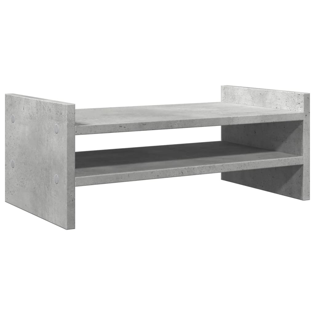 Monitorstandaard 50x27x20 cm bewerkt hout betongrijs Computerverhogers en -standaards | Creëer jouw Trendy Thuis | Gratis bezorgd & Retour | Trendy.nl